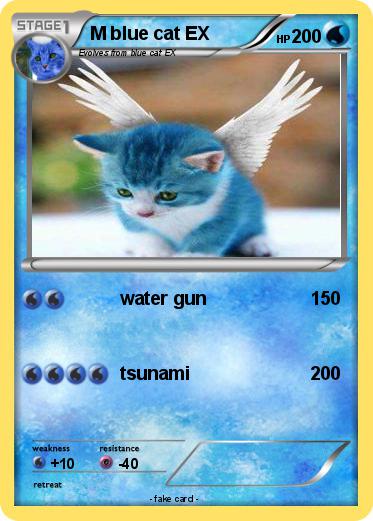 Pokemon M blue cat EX