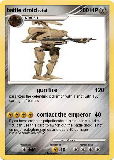 Pokemon battle droid