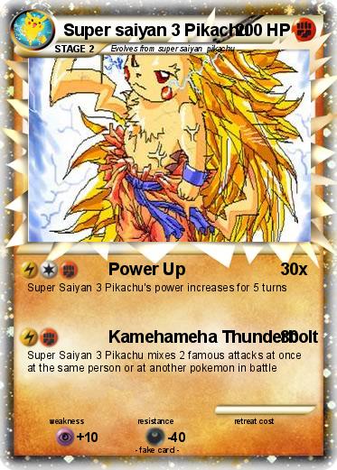 Pokemon Super saiyan 3 Pikachu