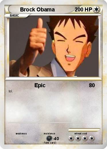 Pokemon Brock Obama