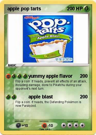 Pokemon apple pop tarts