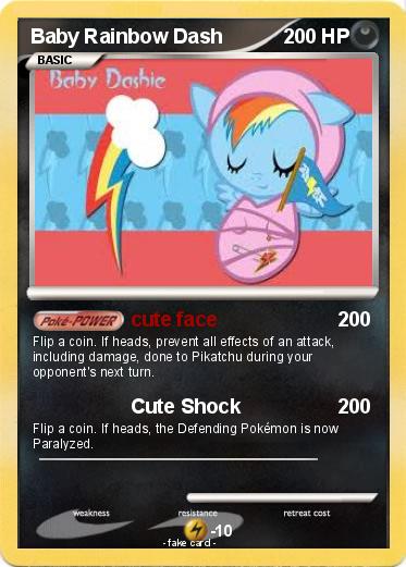 Pokemon Baby Rainbow Dash