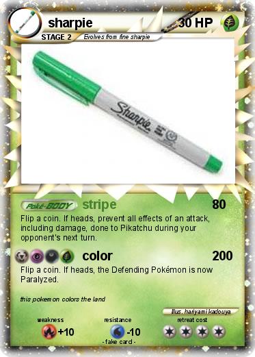 Pokemon sharpie