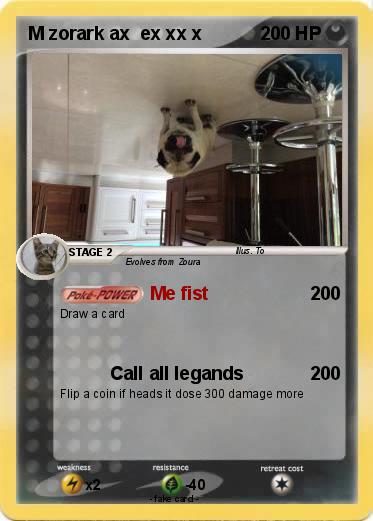 Pokemon M zorark ax  ex xx x