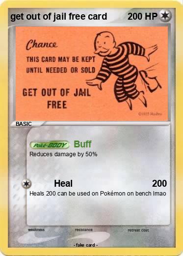 Pokemon get out of jail free card