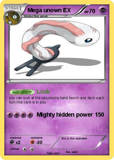 Pokemon Mega unown EX