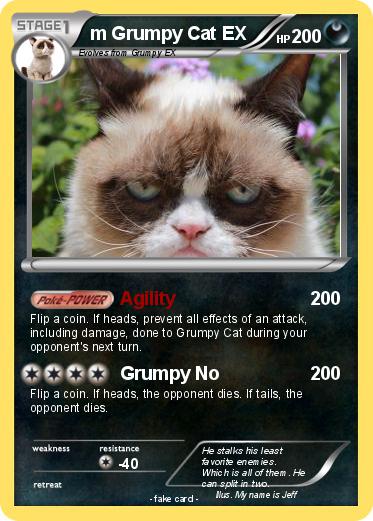 Pokemon m Grumpy Cat EX