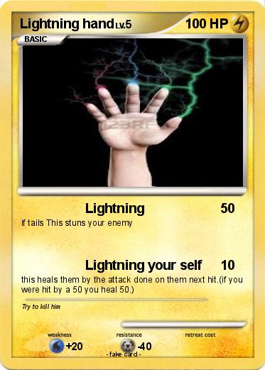 Pokemon Lightning hand