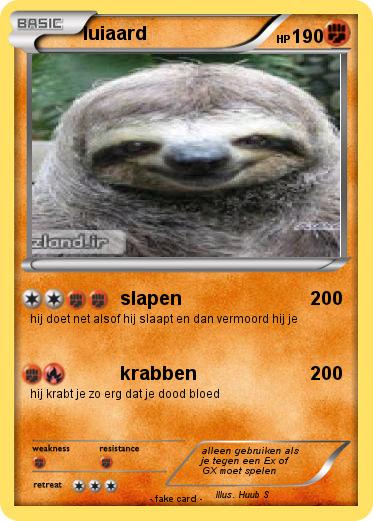 Pokemon luiaard