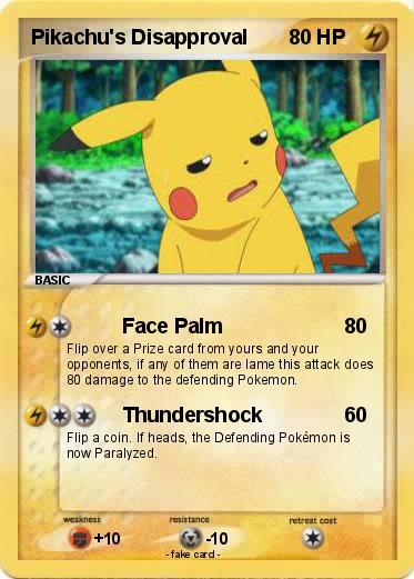 Pokemon Pikachu's Disapproval