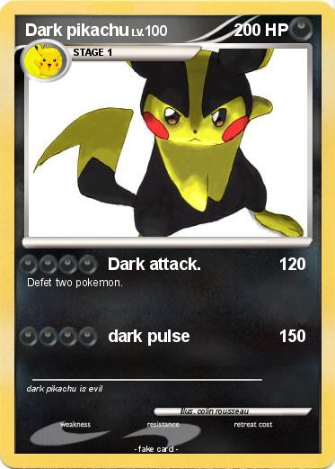Pokemon Dark pikachu