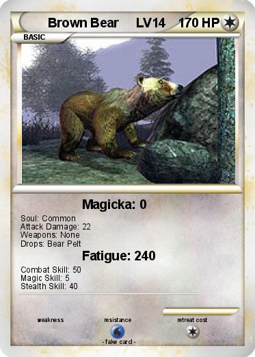 Pokemon Brown Bear     LV14