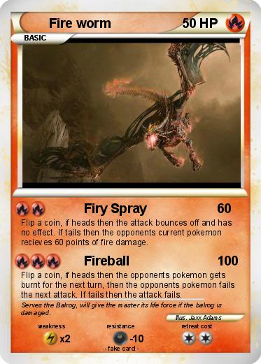Pokemon Fire worm