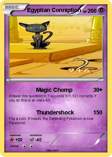 Pokemon Egyptian Conniption