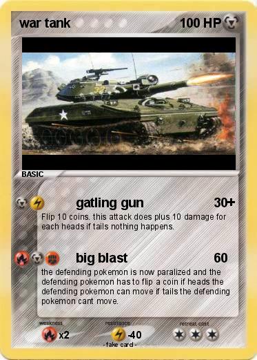 Pokemon war tank