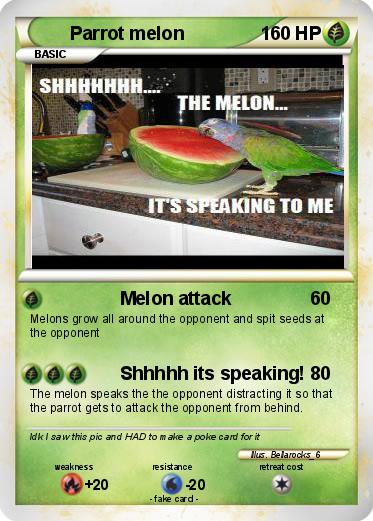 Pokemon Parrot melon