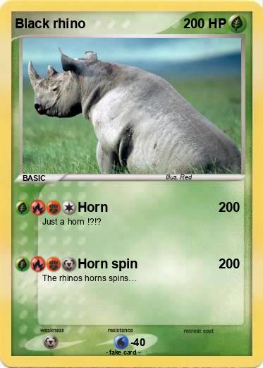 Pokemon Black rhino