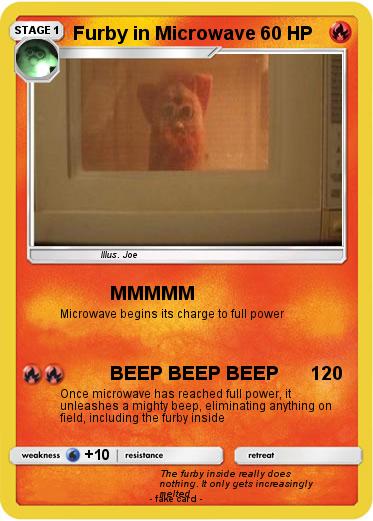 Pokemon Furby in Microwave