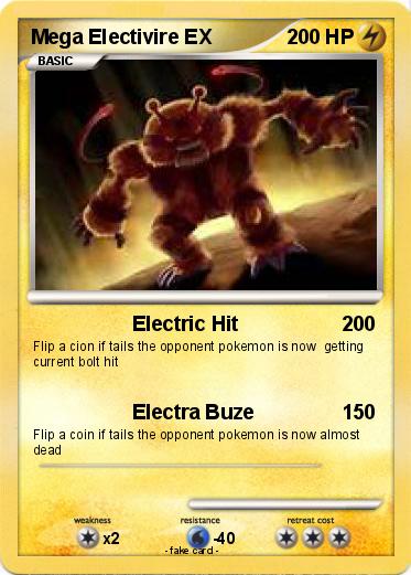 Pokemon Mega Electivire EX