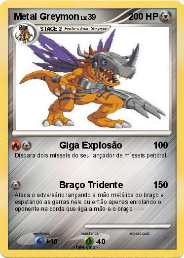 Pokemon Metal Greymon