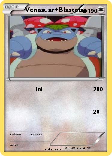 Pokemon Venasuar+Blastoise