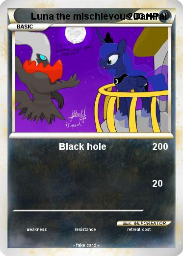 Pokemon Luna the mischievous Darkrai