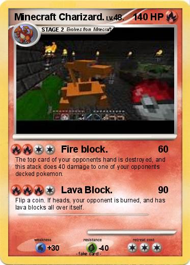 Pokemon Minecraft Charizard.