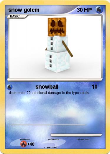 Pokemon snow golem