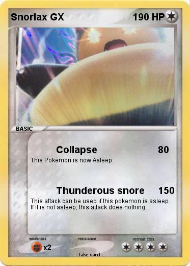 Pokemon Snorlax GX