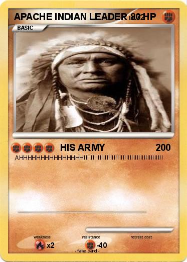 Pokemon APACHE INDIAN LEADER