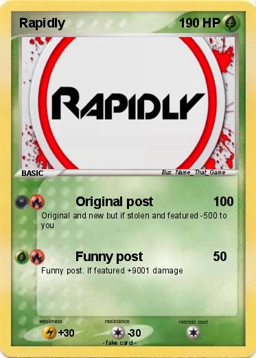 Pokemon Rapidly
