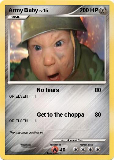 Pokemon Army Baby