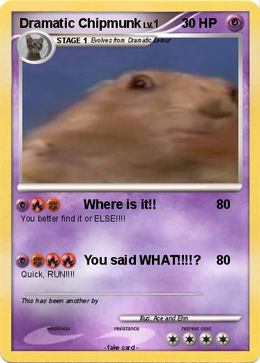 Pokemon Dramatic Chipmunk