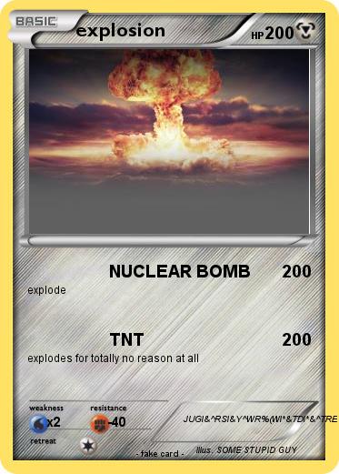 Pokemon explosion