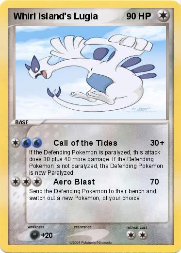 Pokemon Whirl Island's Lugia