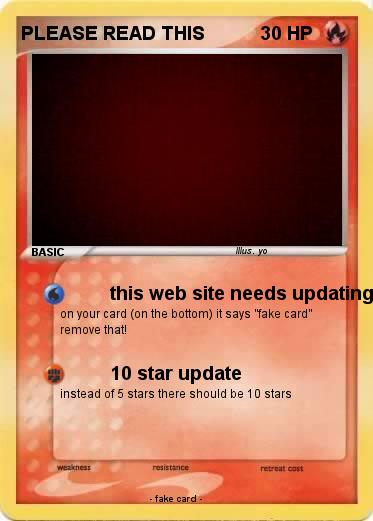 Pokemon PLEASE READ THIS