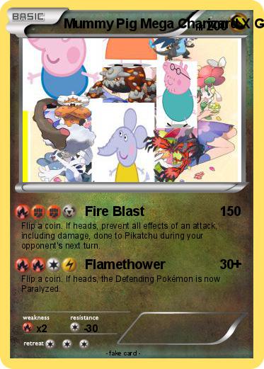 Pokemon Mummy Pig Mega Charizard X George Heatran Landorus Emily Elephant Yveltal Lugia Daddy Pig Floette