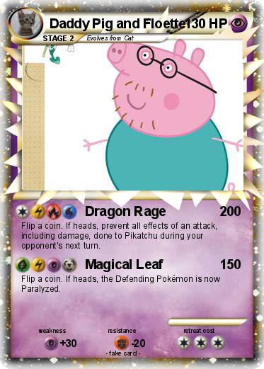 Pokemon Daddy Pig and Floette