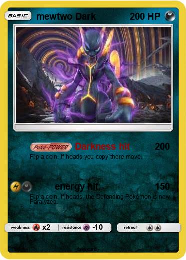 Pokemon mewtwo Dark