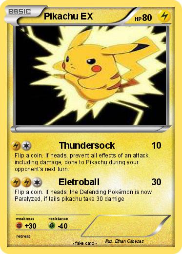 Pokemon Pikachu EX
