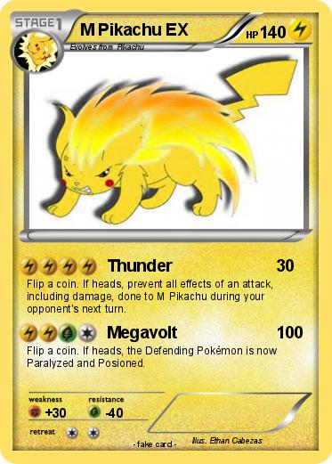 Pokemon M Pikachu EX