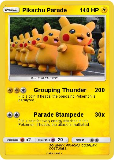 Pokemon Pikachu Parade