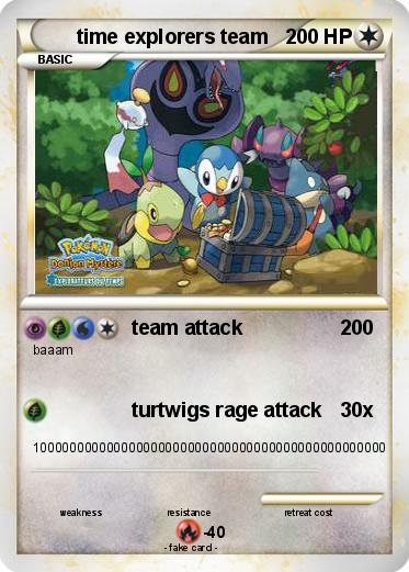 Pokemon time explorers team