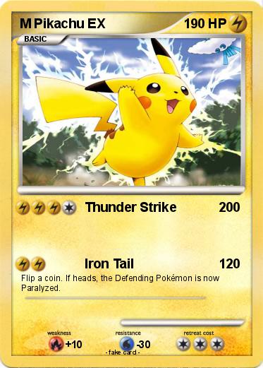 Pokemon M Pikachu EX