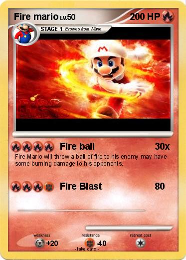 Pokemon Fire mario