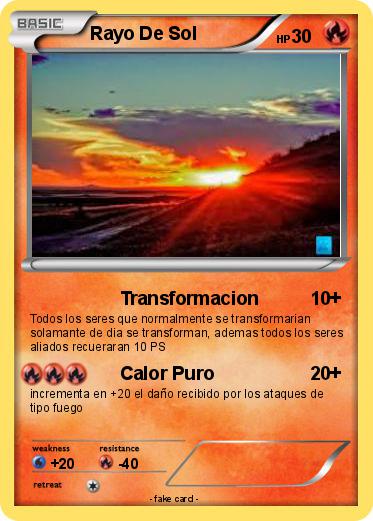 Pokemon Rayo De Sol