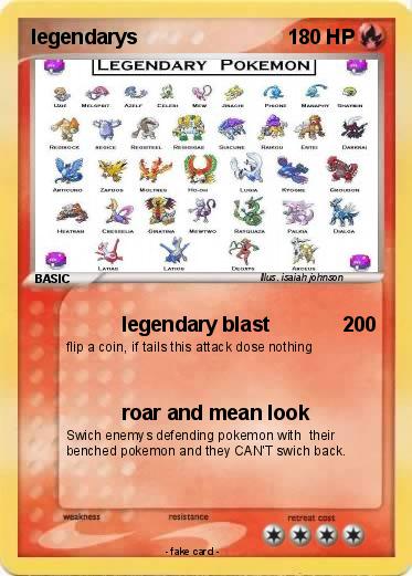 Pokemon legendarys