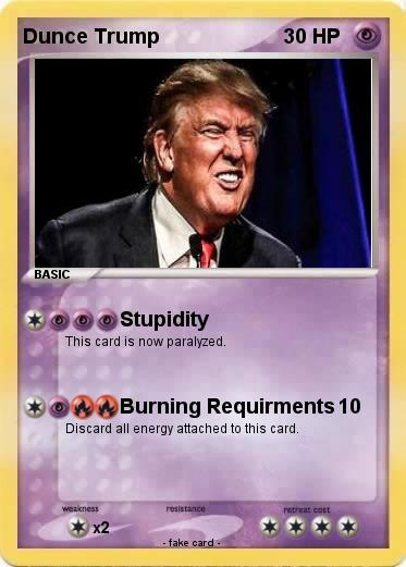 Pokemon Dunce Trump