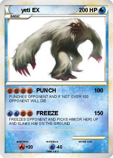 Pokemon yeti EX