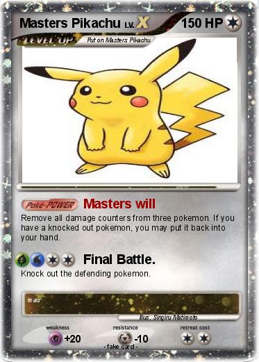 Pokemon Masters Pikachu